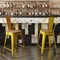 Flash Furniture 24" Yellow Metal Counter Stool-Teak Poly Seat CH-31320-24GB-YL-PL2T-GG - alternate 8